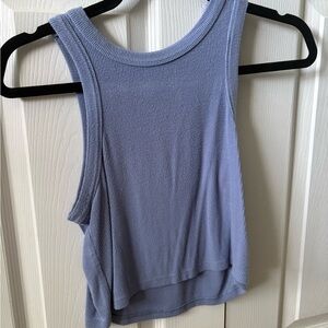 Ardene Light Blue Ribbed Tank Top